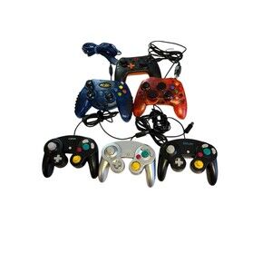 Third Party Multi-brand Controllers Lot of 6 Tested GameCube, Xbox, & Nintendo